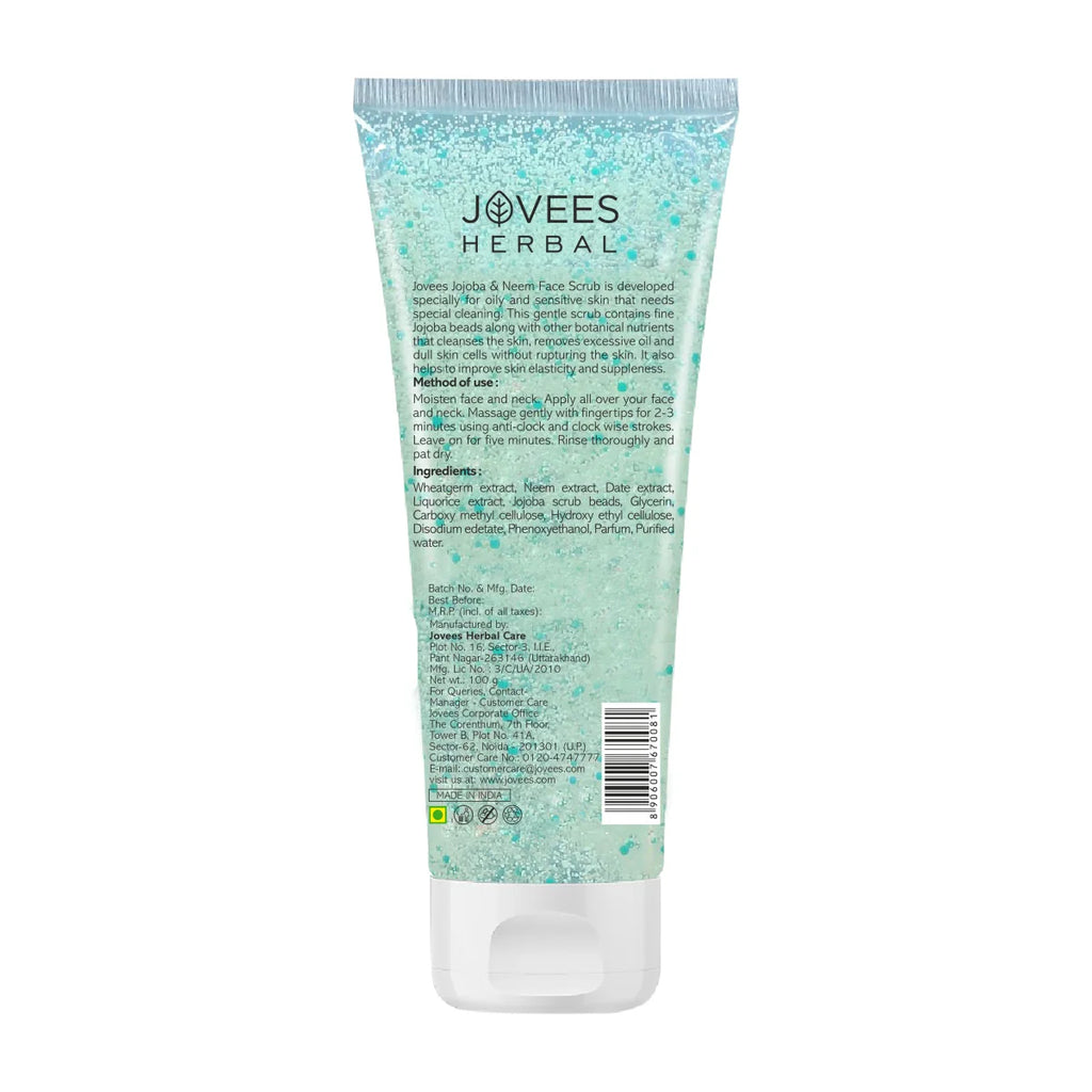Jovees Herbal Cosmetics Jojoba & Neem Face Scrub 100g