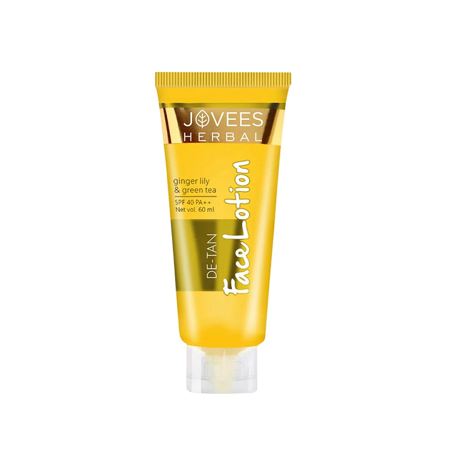 Jovees Herbal Cosmetics De Tan Lotion SPF 40 PA++ UVA/UVB Protection 60ml