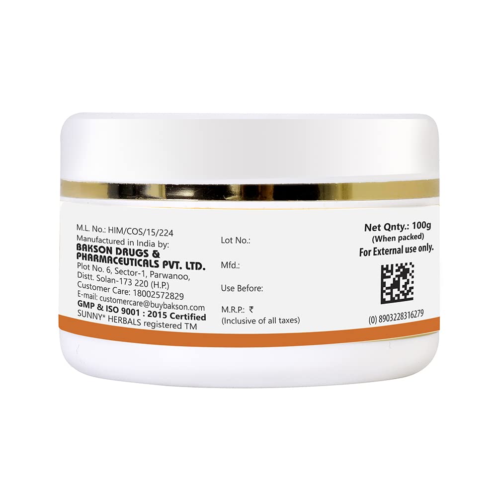 Bakson's Sunny Herbals Boro Arnica mit Aloe Vera und Arnika, antiseptische Hautpflegecreme, 25 g