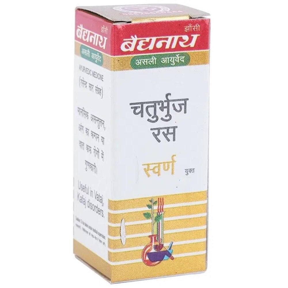 Baidyanath Ayurvedic (Jhansi) Chaturbhuj Ras with Gold Powder