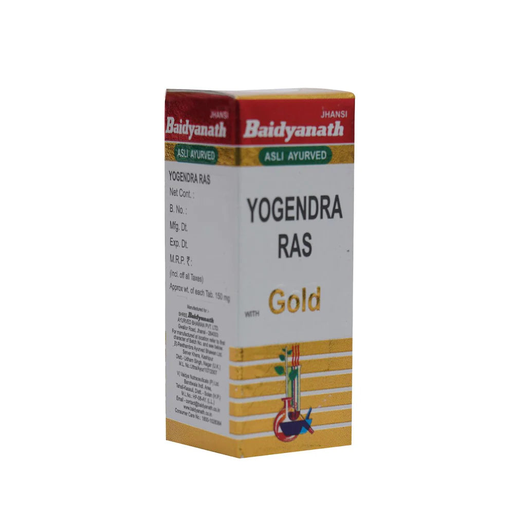 Baidyanath Ayurvedic Yogendra Ras(Sw.Mo.Yu.) Tablets