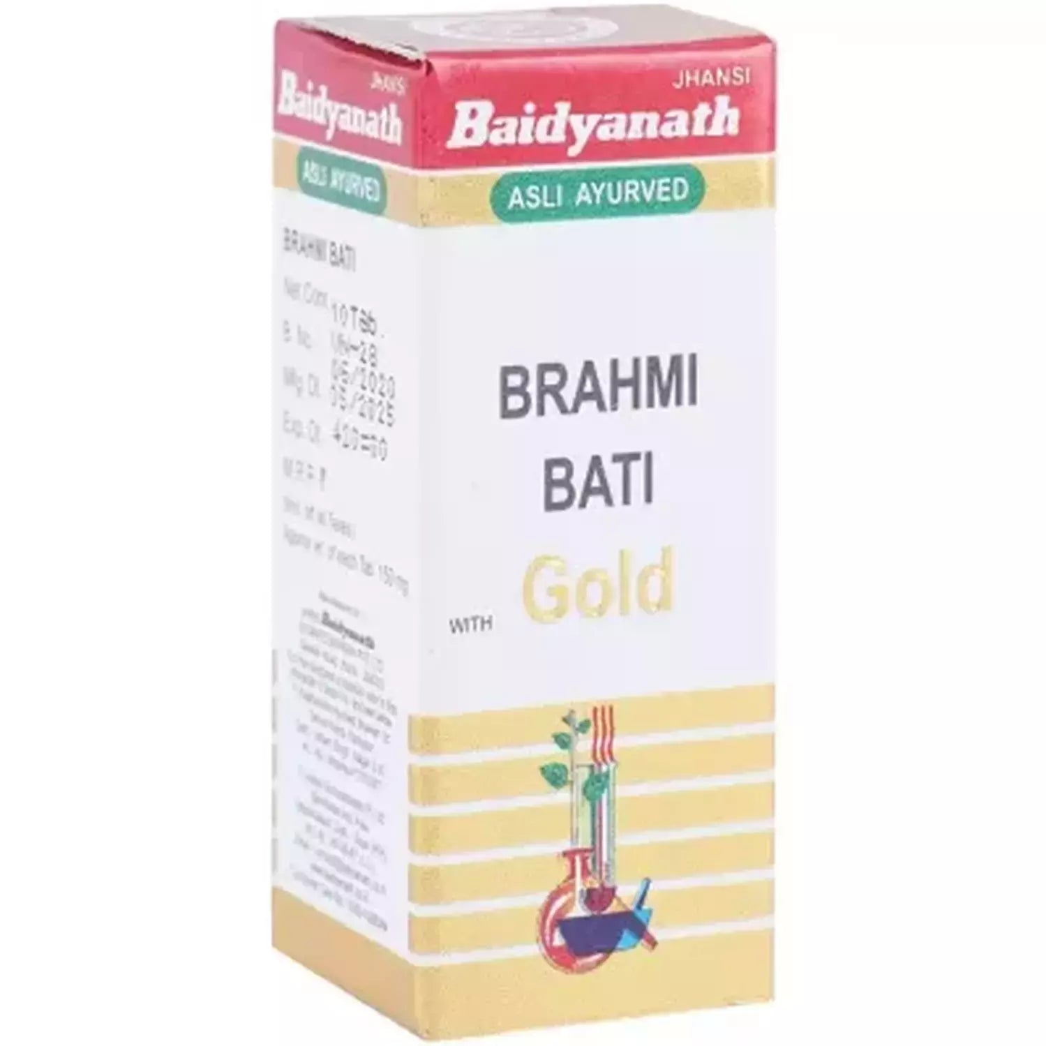 Baidyanath Ayurvedic Jhansi Brahmi Bati (Sw.Mo.Ke.Yu.) Tablets