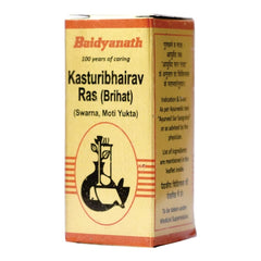 Baidyanath Ayurvedic Kasturi Bhairav Ras Br.(S.M.A) Tablets