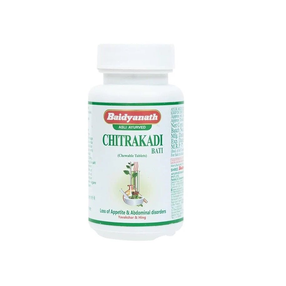 Baidyanath Ayurvedic Jhansi Chitrakadi Bati Tablets