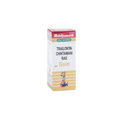 Baidyanath Ayurvedic (Jhansi) Trailokya Chintamani Ras with Gold Tablets