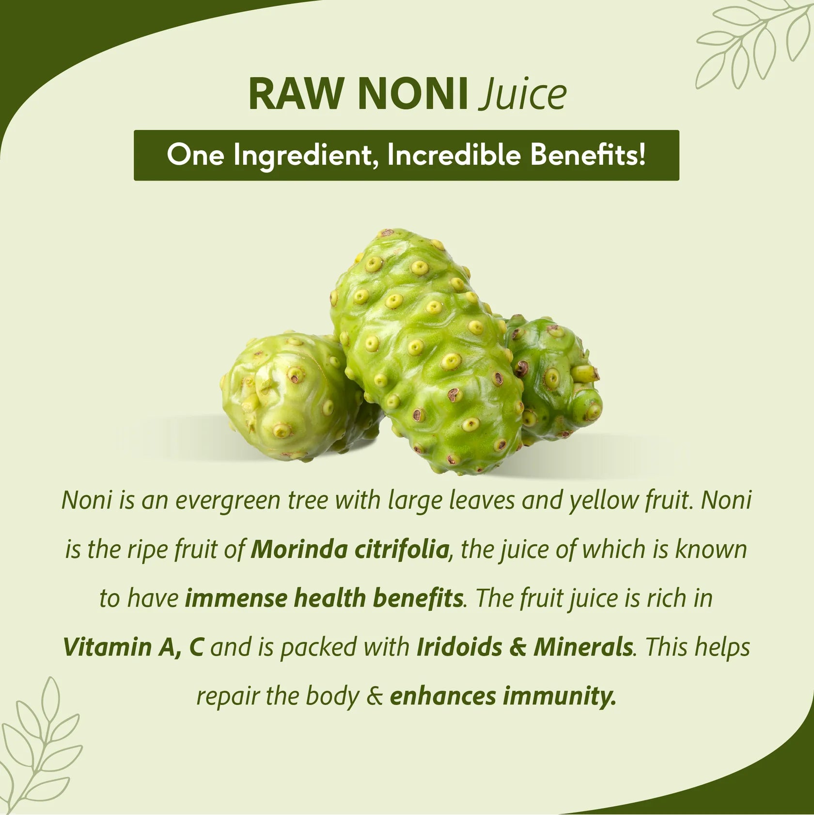 Sri Sri Tattva Ayurvedic Raw Noni Juice 1 Litre