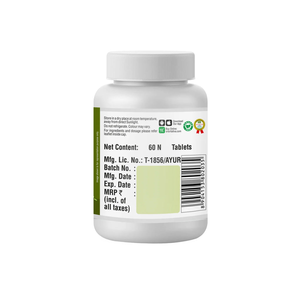 Sri Sri Tattva Ayurvedic Shankapushpi 500mg Tablets