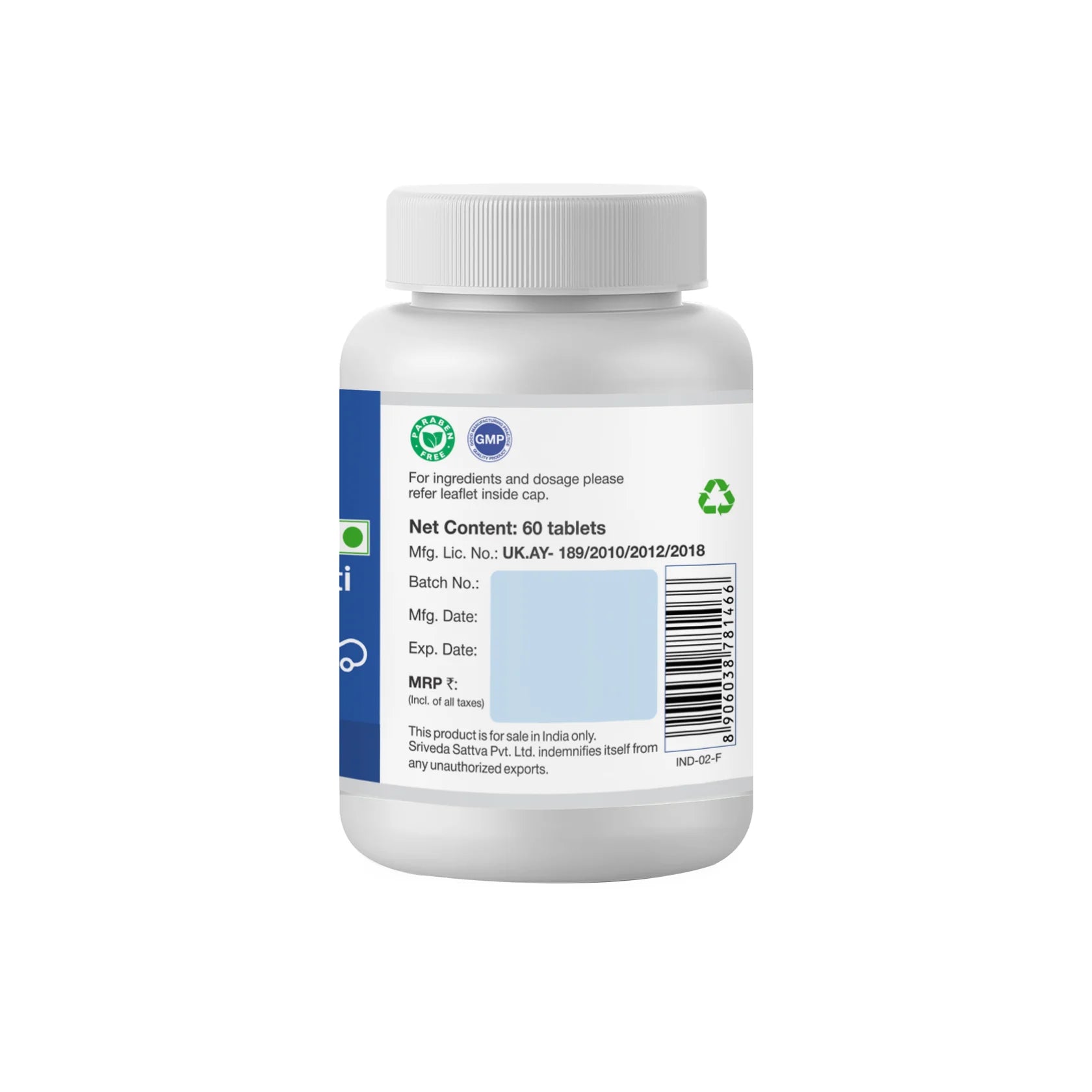 Sri Sri Tattva Ayurvedic Pradarashamaka Vati 500mg Tablets