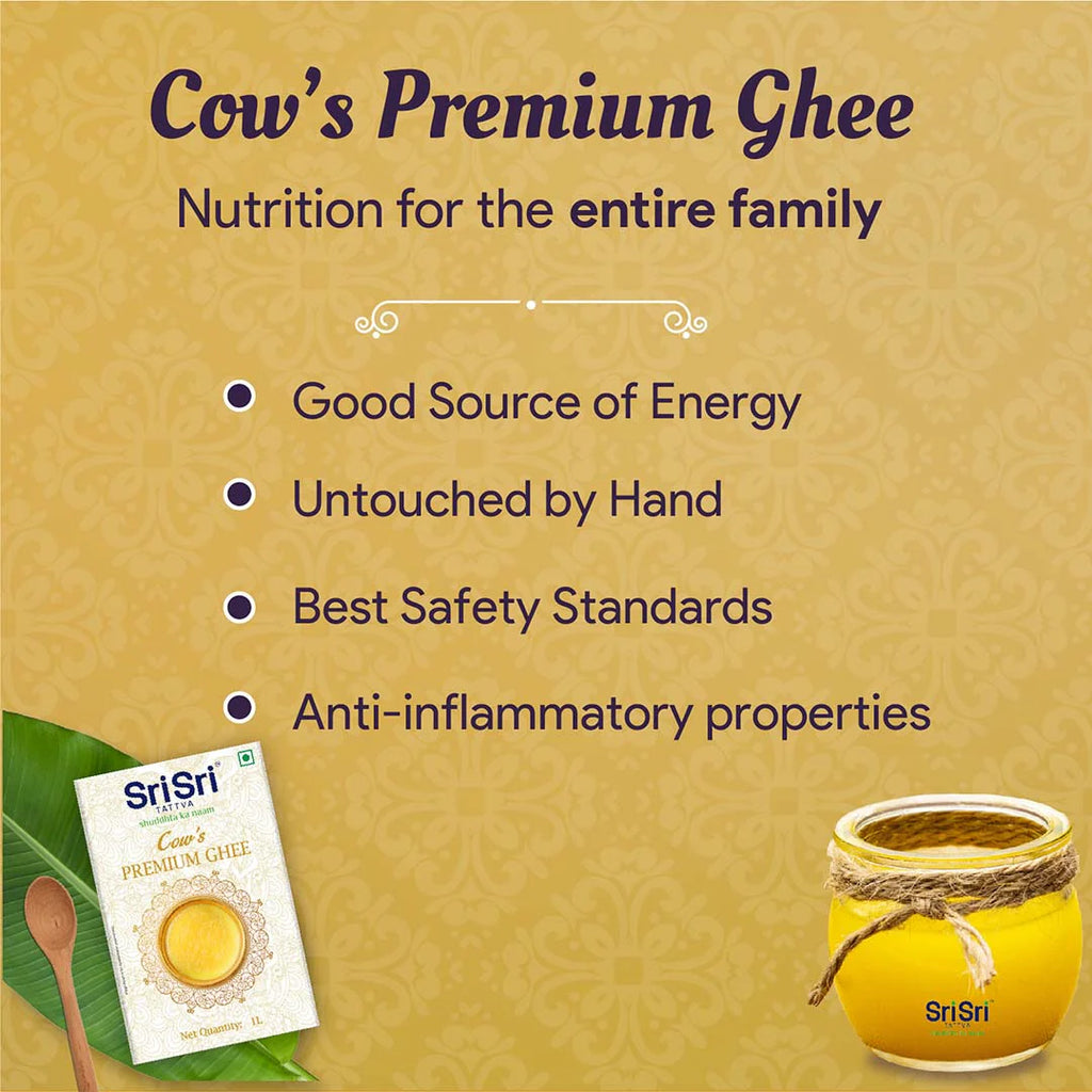Sri Sri Tattva Ayurvedic Premium Liquid Cow Ghee