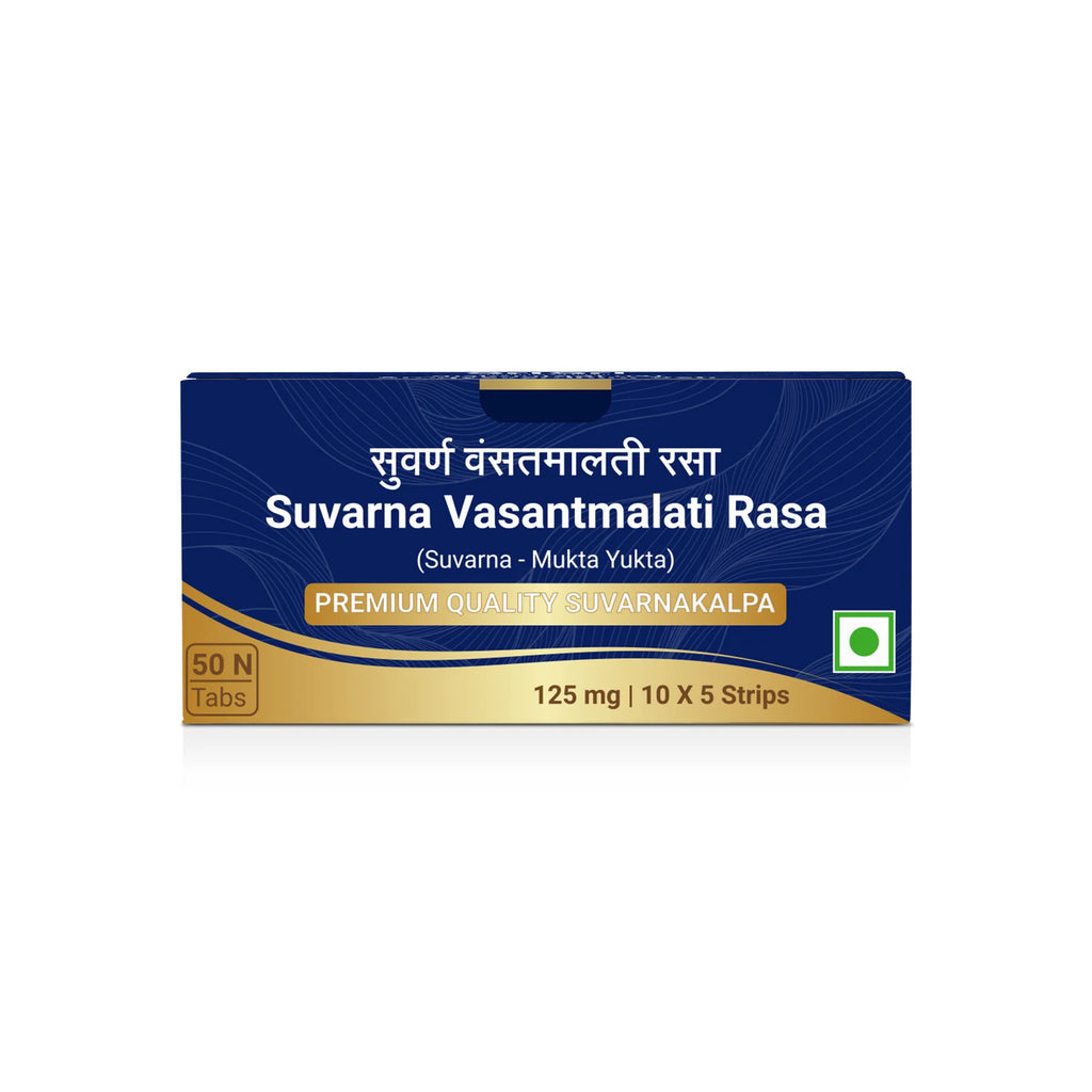 Sri Sri Tattva Ayurvedic Suvarna Vasant Malati Ras Suvarnakalpa Tablets