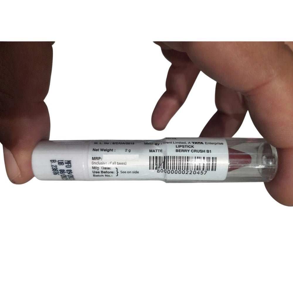 Tata Zudio Lipstick Matte Berry Crush B1 Color 2g