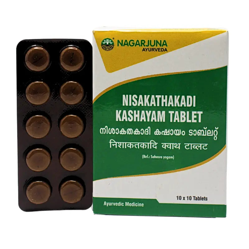 Nagarjuna Ayurvedic Nishaakathakaadi Kashaayam 100 Tablets