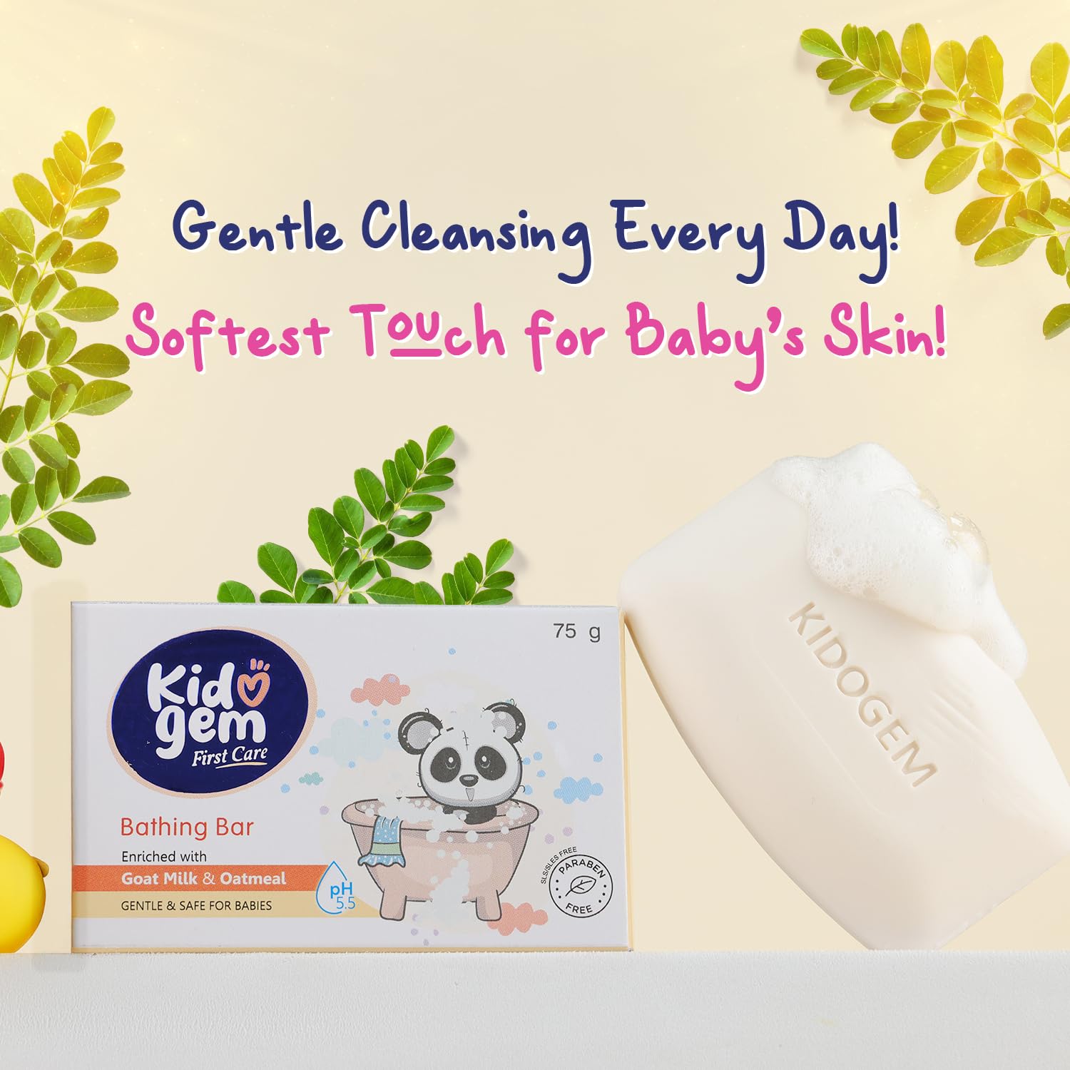 Leeford Kidogem Baby Bathing Bar Soap 75g