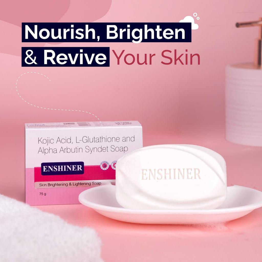 Leeford Enshiner Skin Brightening And Lightening Soap With Kojic Acid 75g