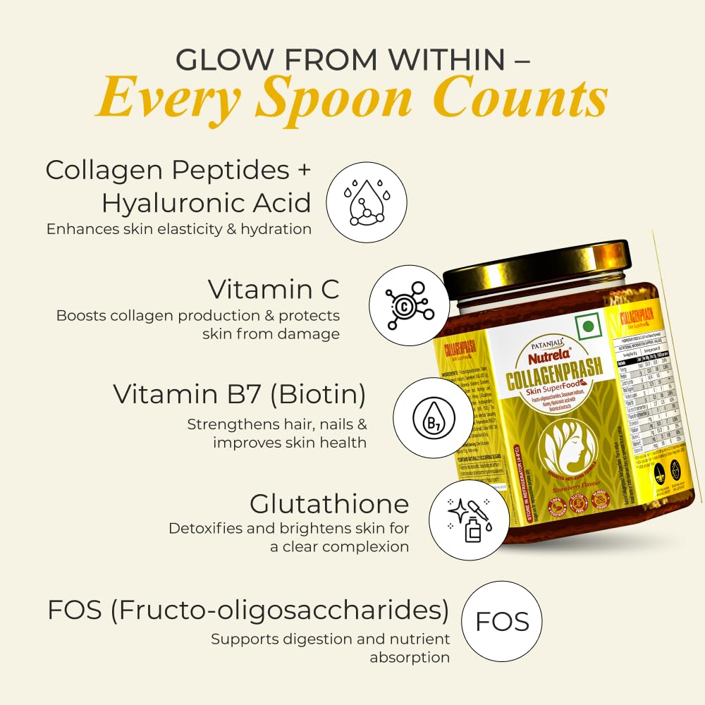 Patanjali Nutrela Collagenprash Skin Superfood 400g