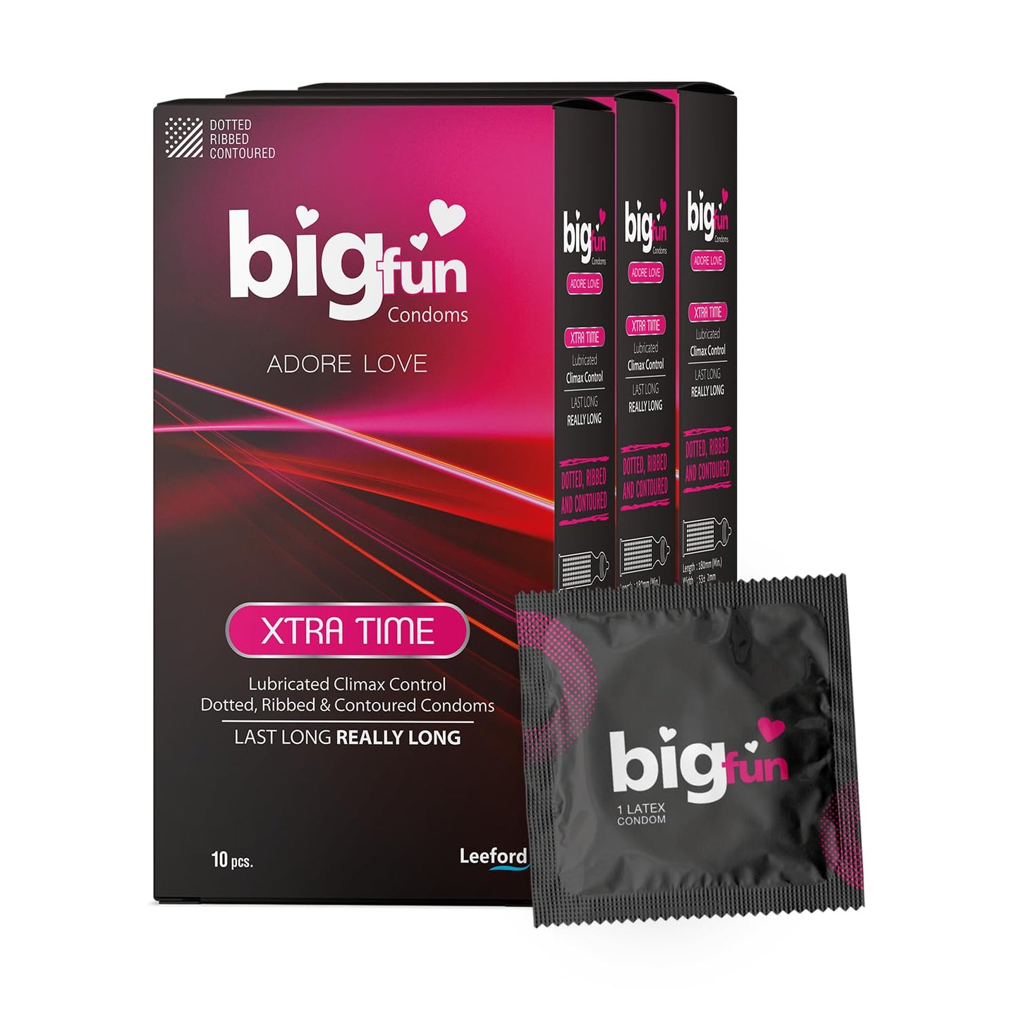 Leeford Bigfun Extra Time Condom 10's