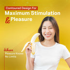 Leeford Funtime Banana Flavored Lubricated Dotted,Ribbed And Contoured Condom 10's