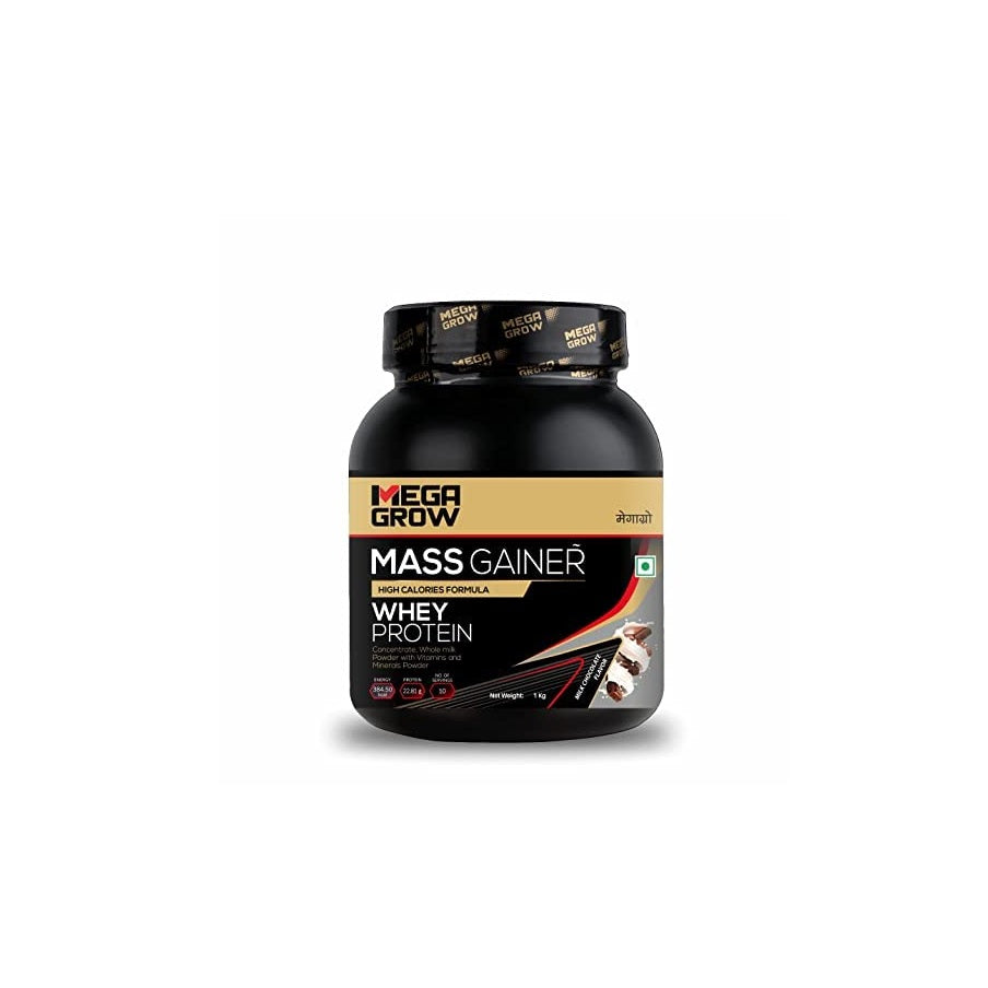 Leeford Megagrow Mass Gainer Milk Chocolate Flavour With Shaker Powder 1 Kg