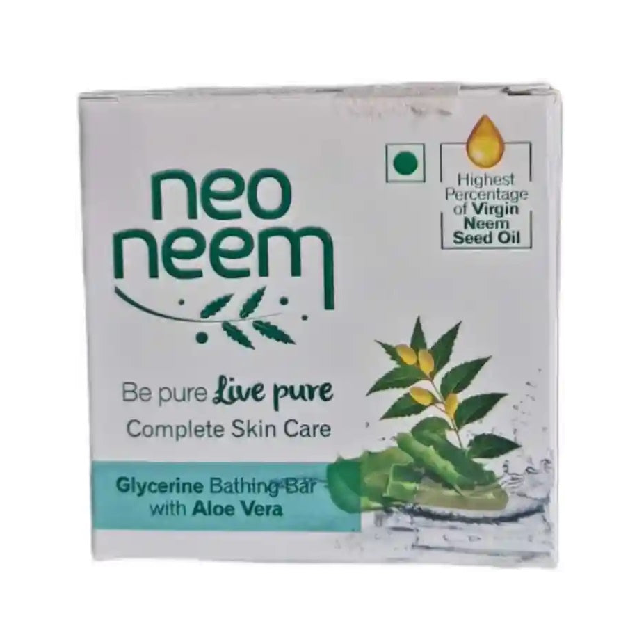 Gnfc Ayurvedic Neo Neem GLYCERINE Virgin Neem Seed Oil Soap 3 X 75 G