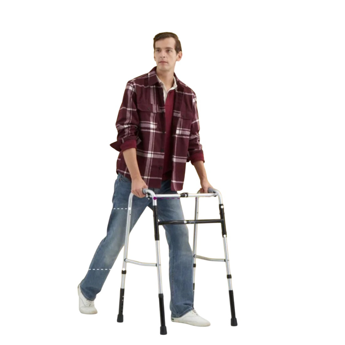 Flamingo Health Orthopaedic Reciprocal Folding Walker (Aluminum) Universal Code 2112