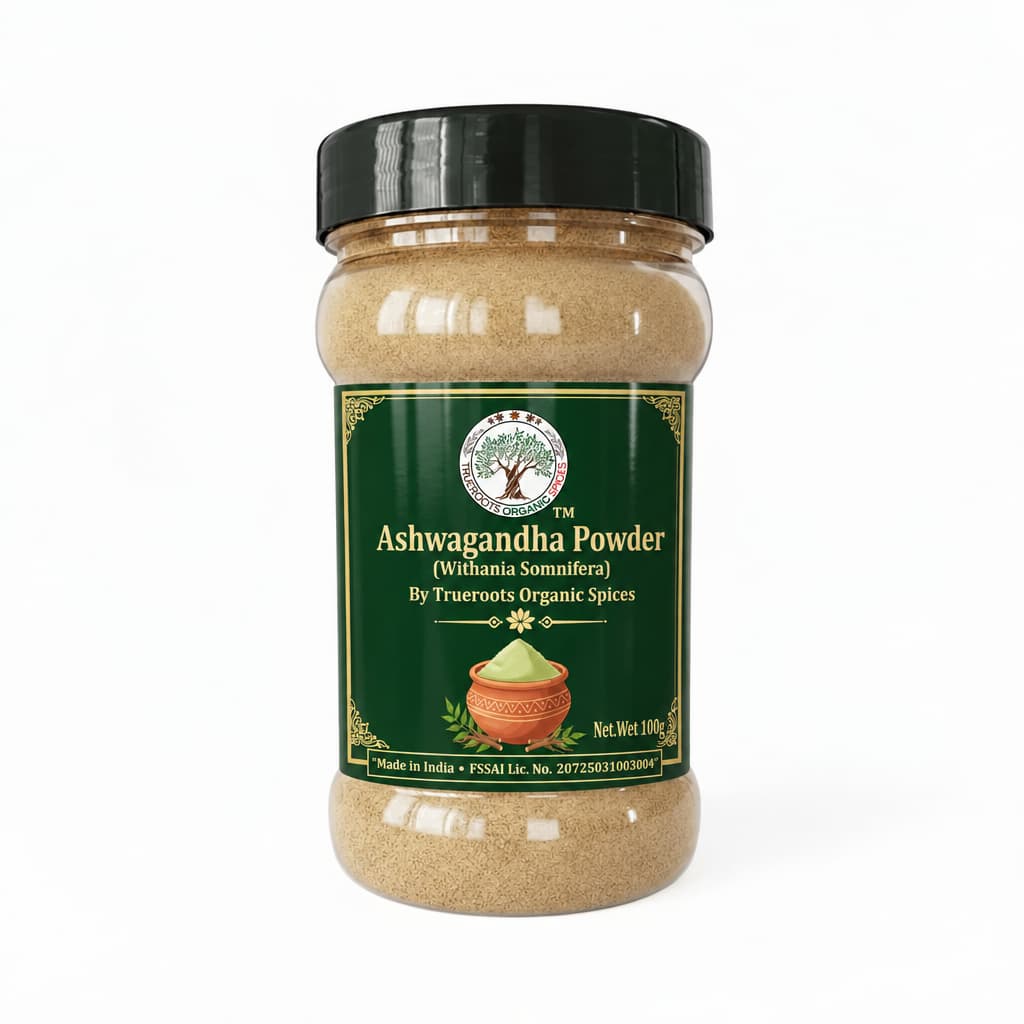 Trueroots Organic Spices Natural Spices Ashwagandha Powder | Withania Somnifera