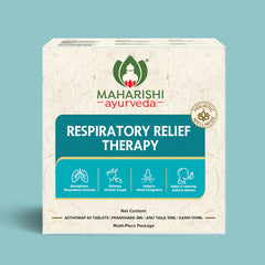 Maharishi Ayurveda RESPIRATORY RELIEF THERAPY Kasni,Anu Tail,Prandhara & Asthomap Tablets Kit