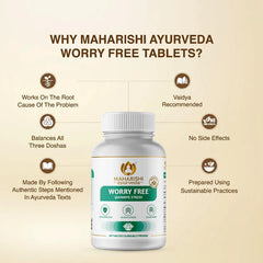 Maharishi Ayurveda Worry Free Stress and Anxiety Management Solutions 60 Tablets