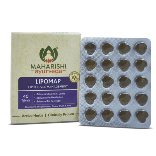 Maharishi Ayurveda Lipomap Natural Remedy For Cholesterol Management 40 Tablets