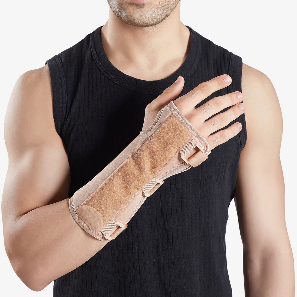 Flamingo Health Orthopaedic Wrist Cock-up Splint – Code 2087 (Color Skin Ya Black) Size Universal