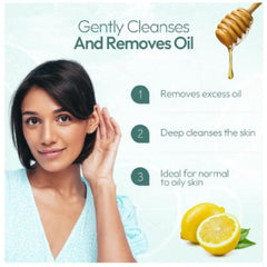Himalaya Herbal Ayurvedisches Körperpflegeöl Clear Lemon reinigt tiefenwirksam fettige Haut, Gesichtswaschmittel