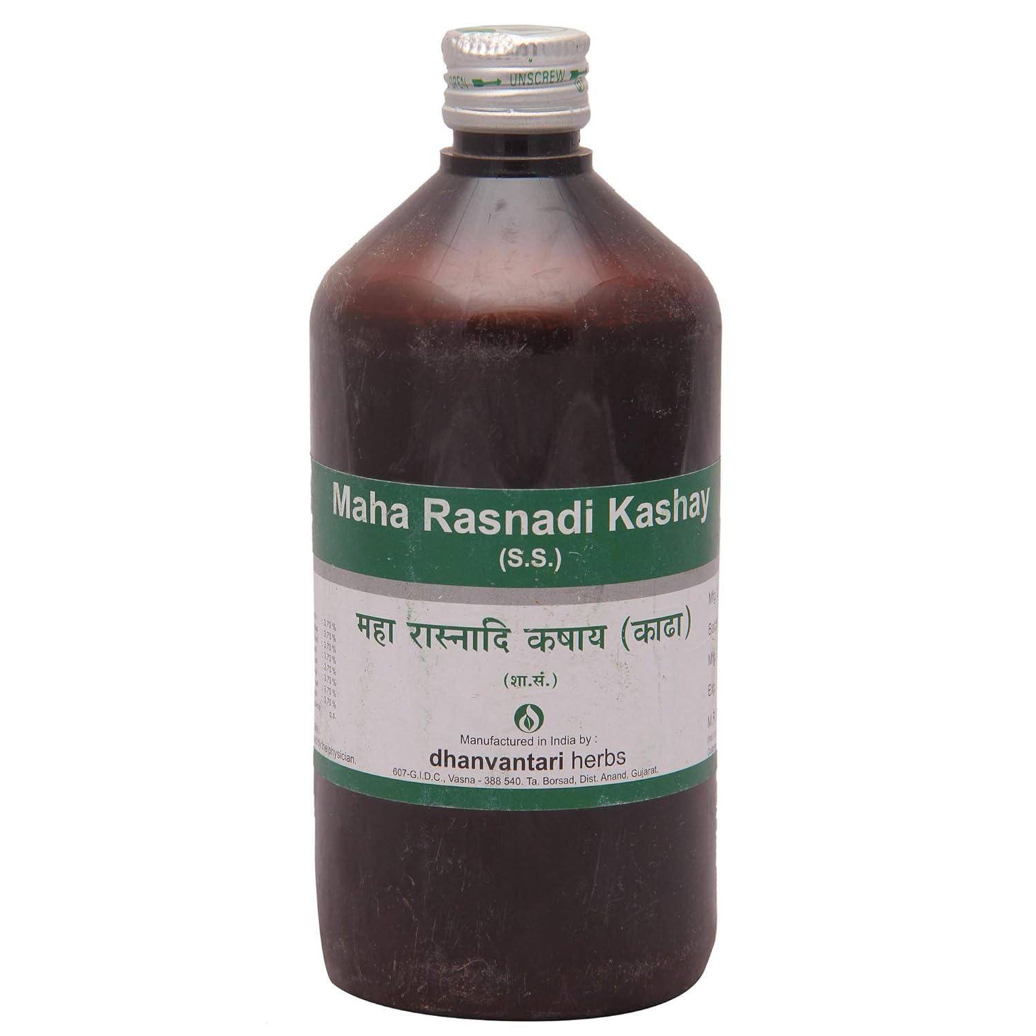Dhanvantari Ayurvedic Maha Rasnadi Kadha Liquid 450ml