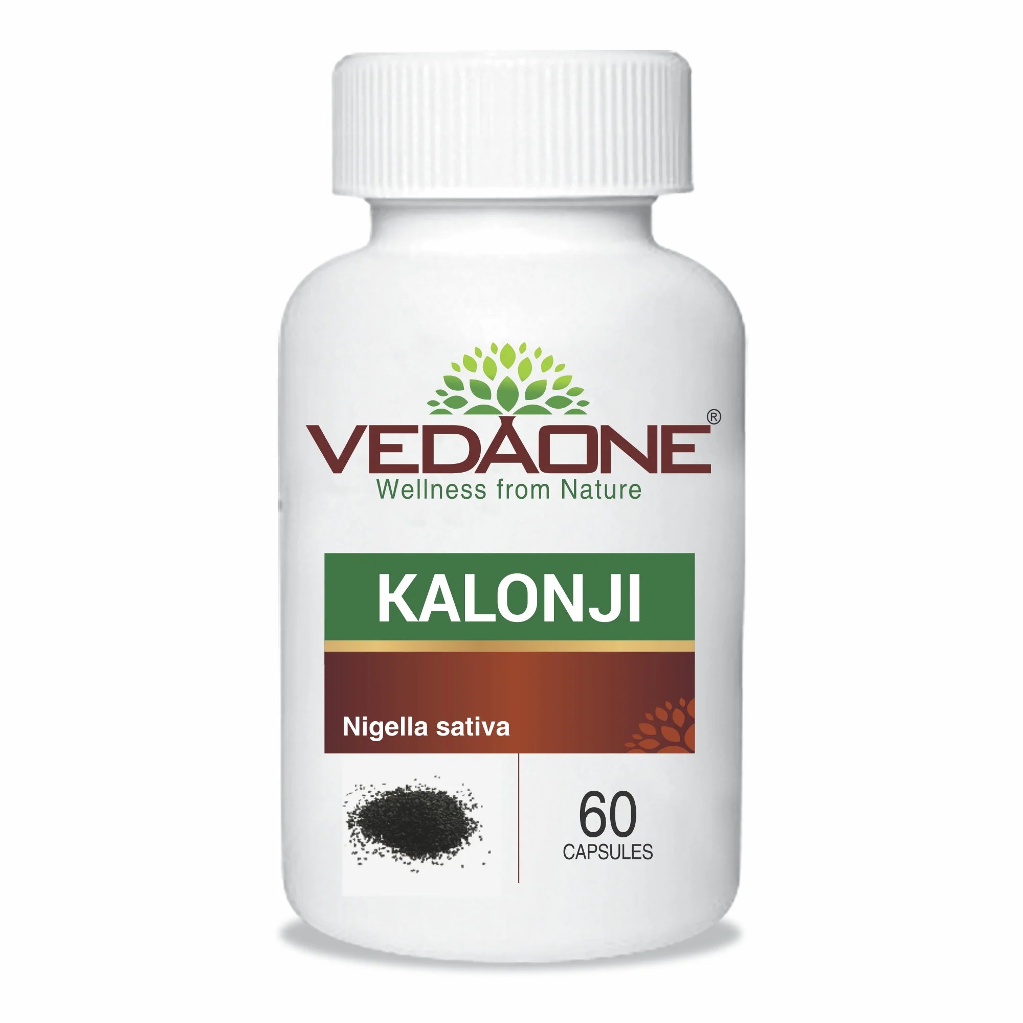 Vedaone Ayurvedic Kalonji (Black Seed) 450mg 60 Capsules