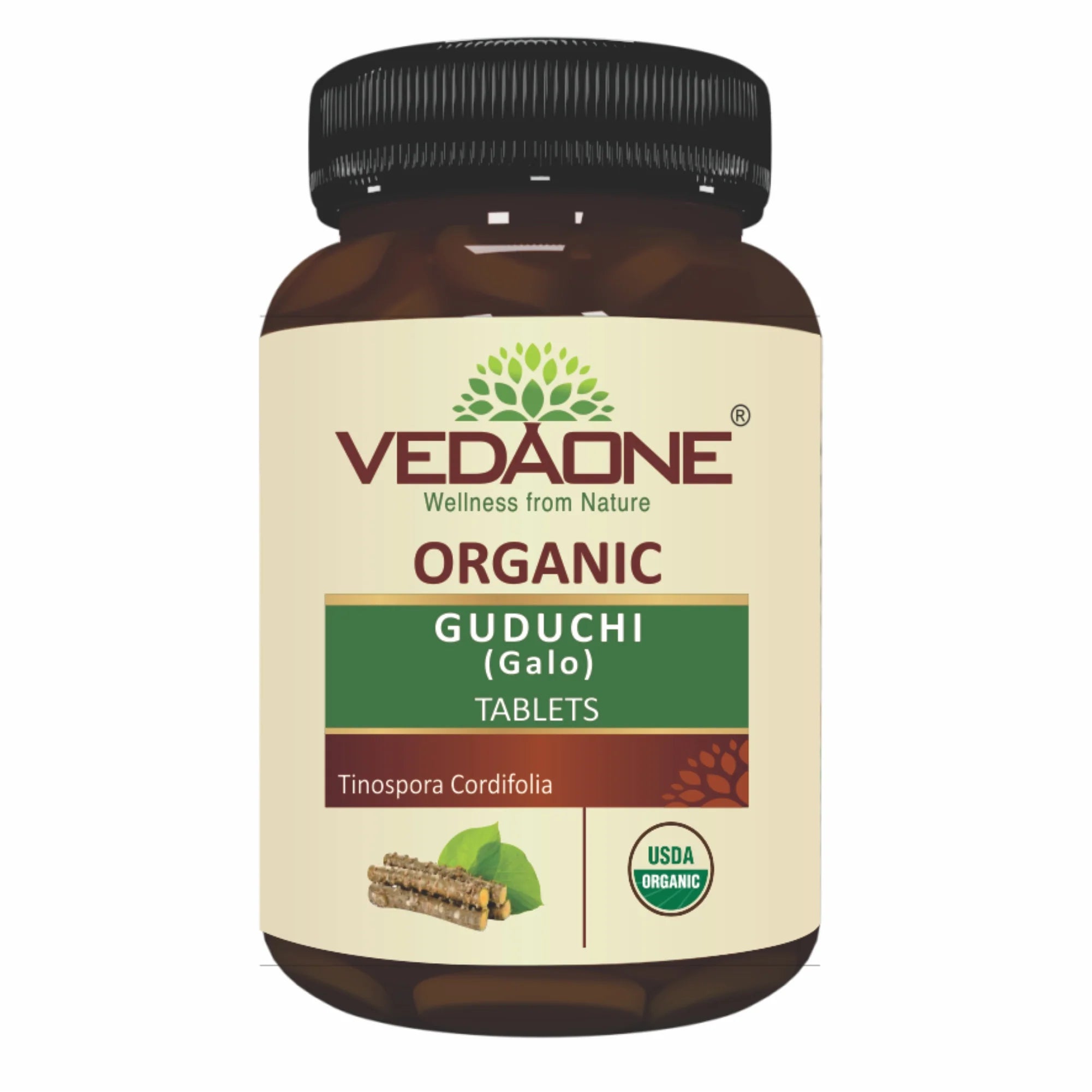 Vedaone Ayurvedic Organic Guduchi 750mg 60 Tablets