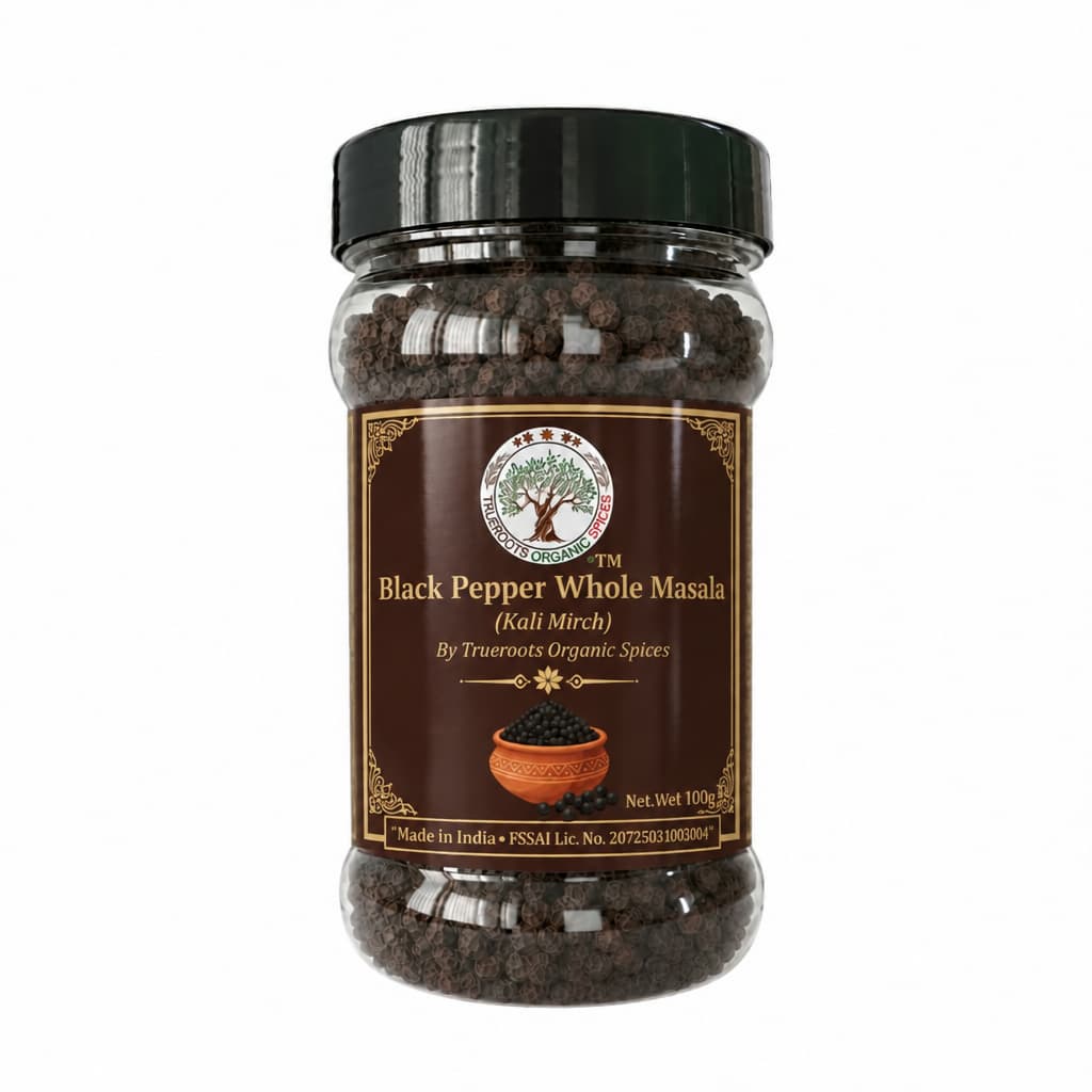 Trueroots Organic Spices Black Pepper (Kali Mirch) Whole Masala