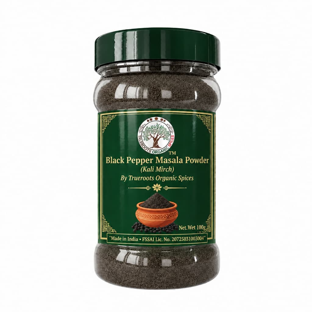 Trueroots Organic Spices Black Pepper (Kali Mirch) Masala Powder