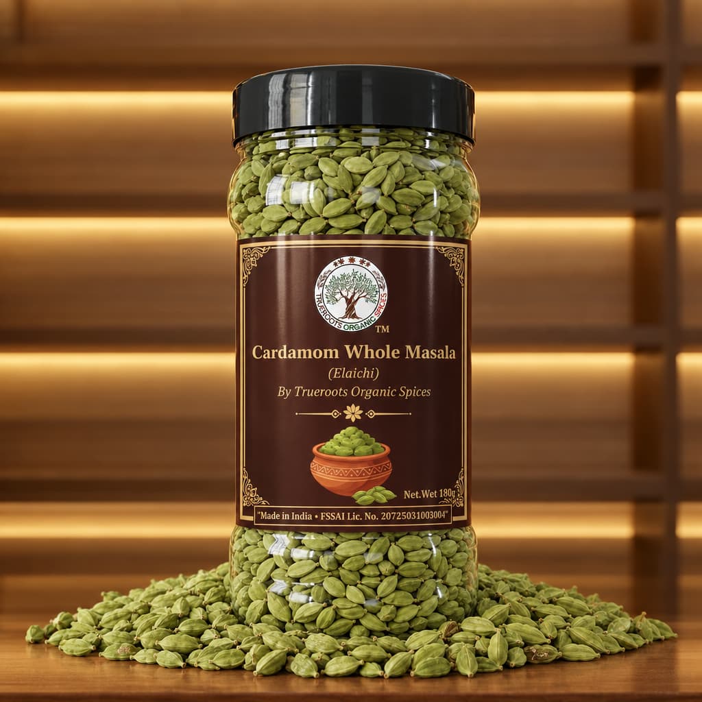 Trueroots Organic Spices Cardamom (Elaichi) Whole Masala