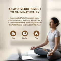 Maharishi Ayurveda Worry Free Stress and Anxiety Management Solutions 60 Tablets