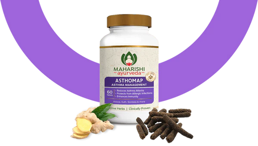 Maharishi Ayurveda Asthomap For Asthma & Respiratory Relief 60 Tablets