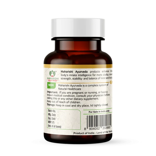 Maharishi Ayurveda Neem For Detoxification and Skin Health 60 Tablets