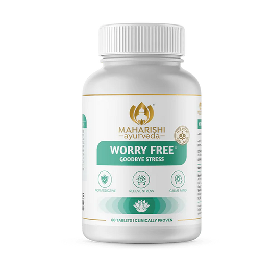 Maharishi Ayurveda Worry Free Stress and Anxiety Management Solutions 60 Tablets