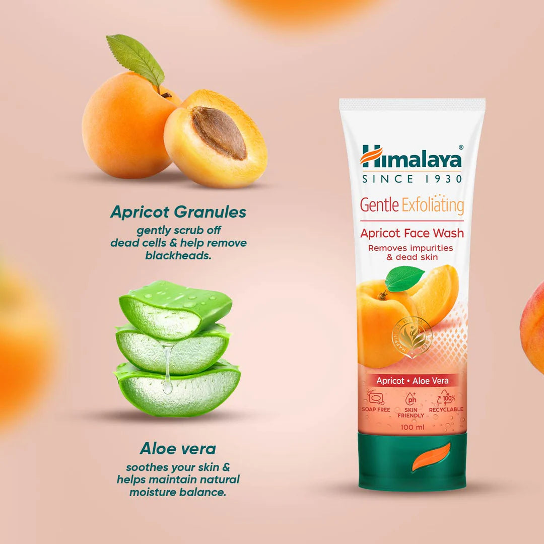 Himalaya Herbals Clear Deep Cleansing Apricot Removes Blackheads Face Wash