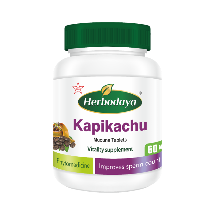 Skm Siddha Ayurveda Herbodaya Kapikachu 550mg 60 Tablets