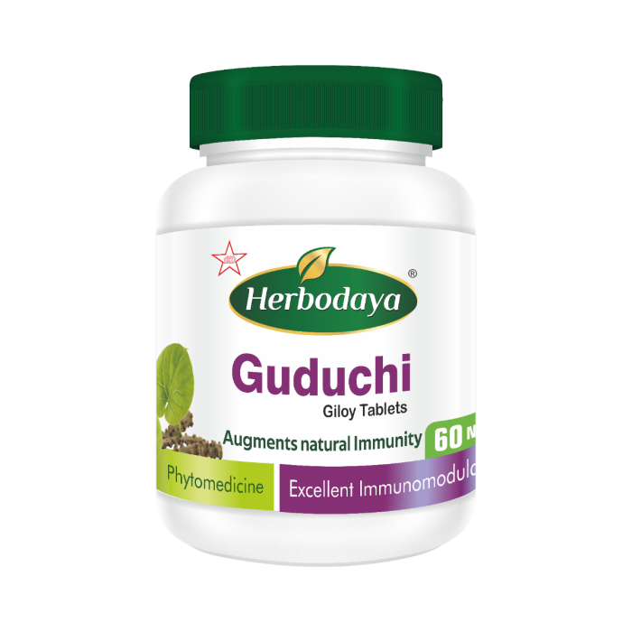 Skm Siddha Ayurveda Herbodaya Guduchi 550mg 60 Tablets