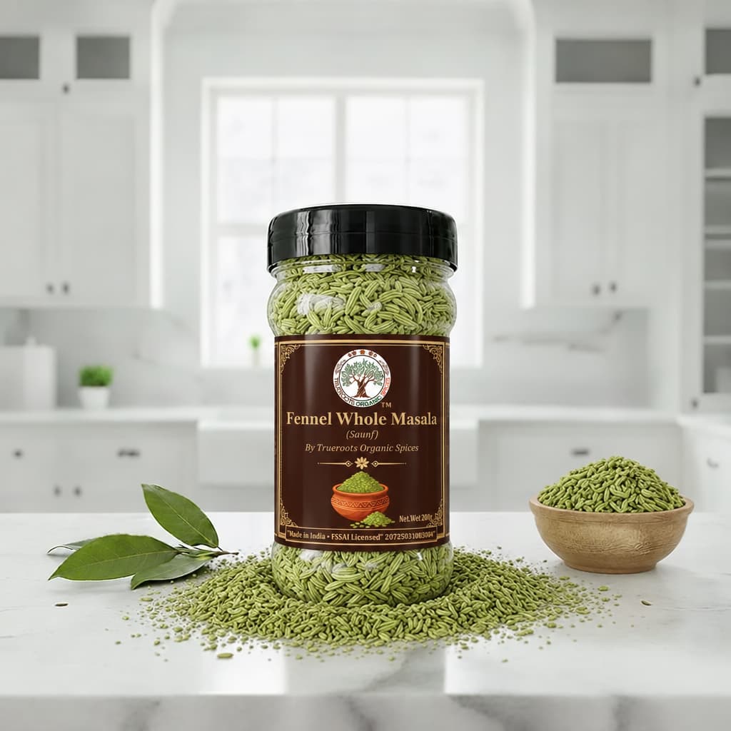 Trueroots Organic Spices Fennel (Saunf) Whole Masala