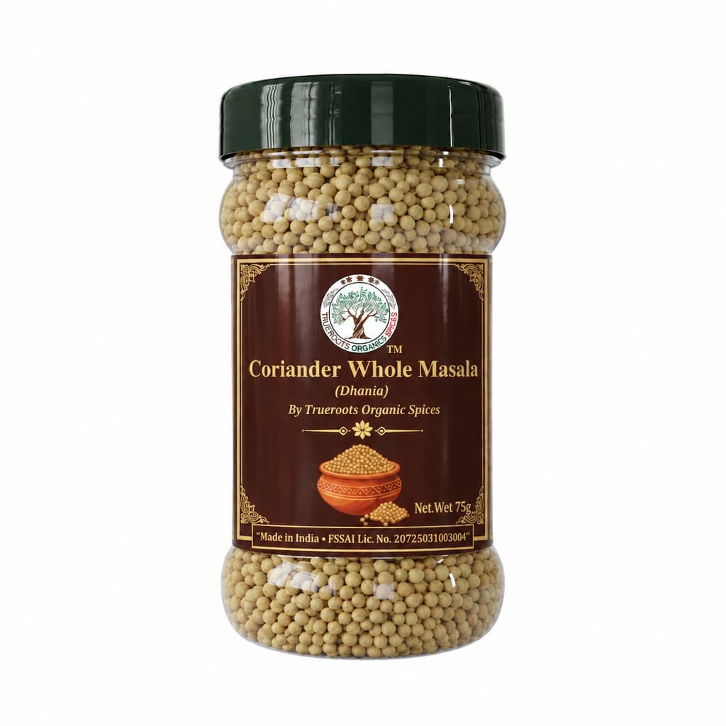 Trueroots Organic Spices Coriander (Dhaniya) Whole Masala