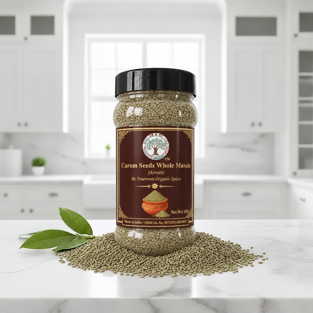 Trueroots Organic Spices Carom Seeds (Ajwain) Whole Masala