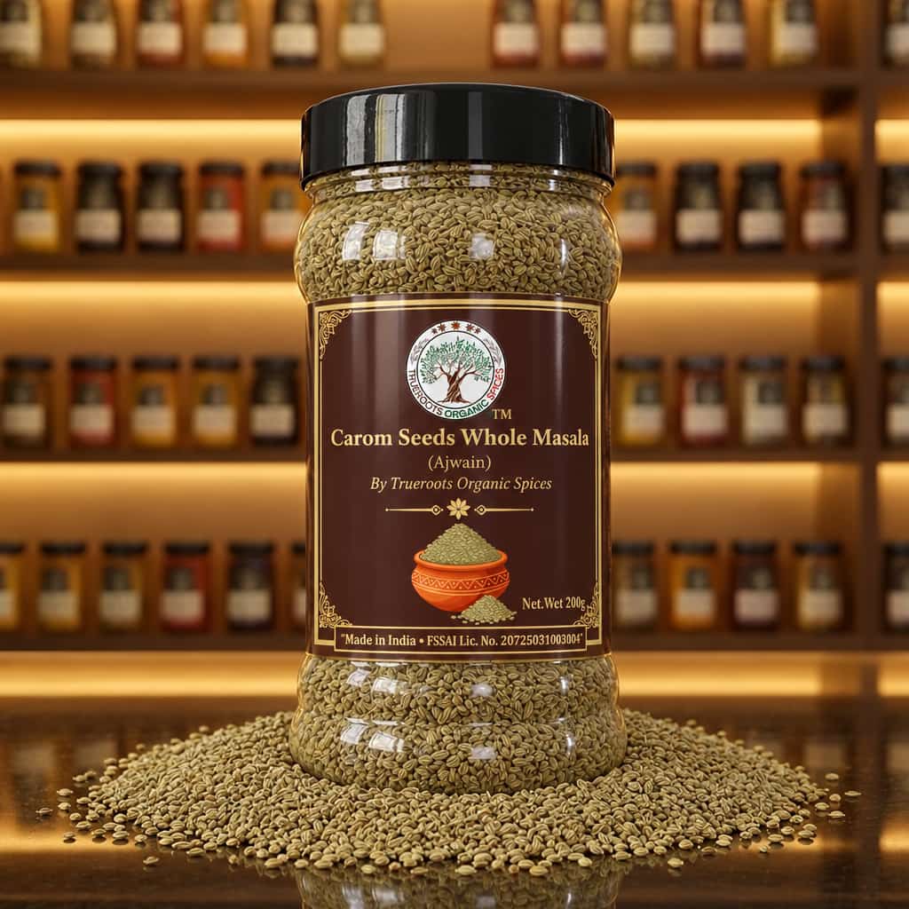 Trueroots Organic Spices Carom Seeds (Ajwain) Whole Masala