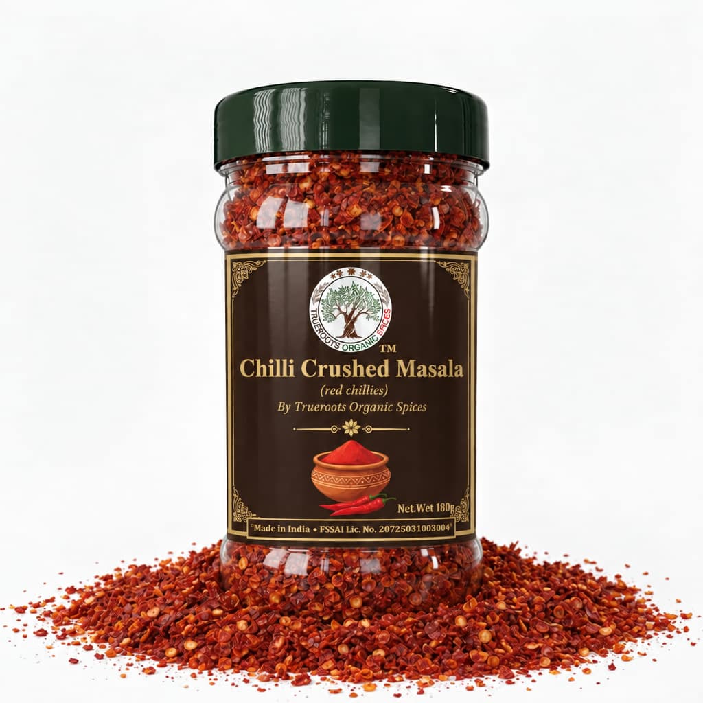 Trueroots Organic Spices Red Chilli (Lal Mirch) Crushed Masala