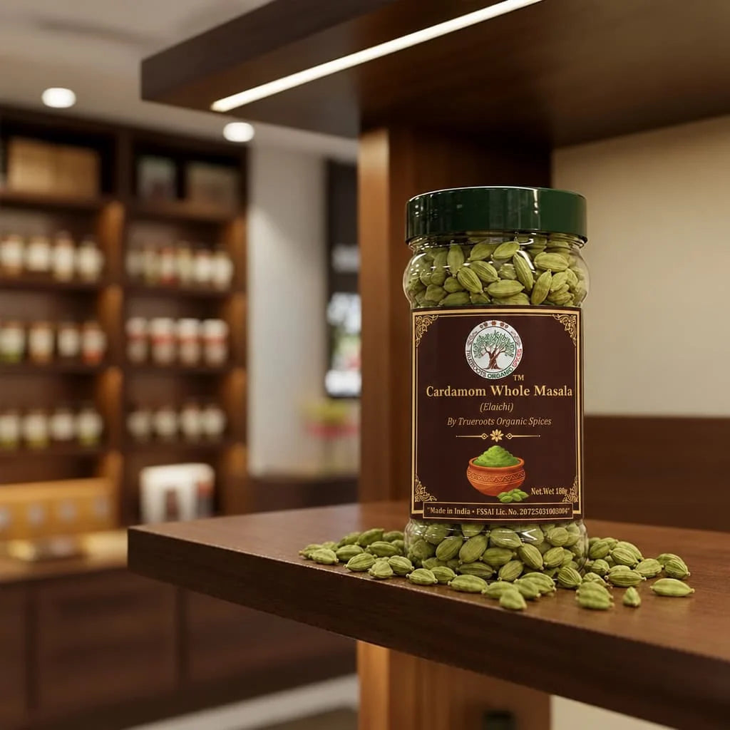 Trueroots Organic Spices Cardamom (Elaichi) Whole Masala