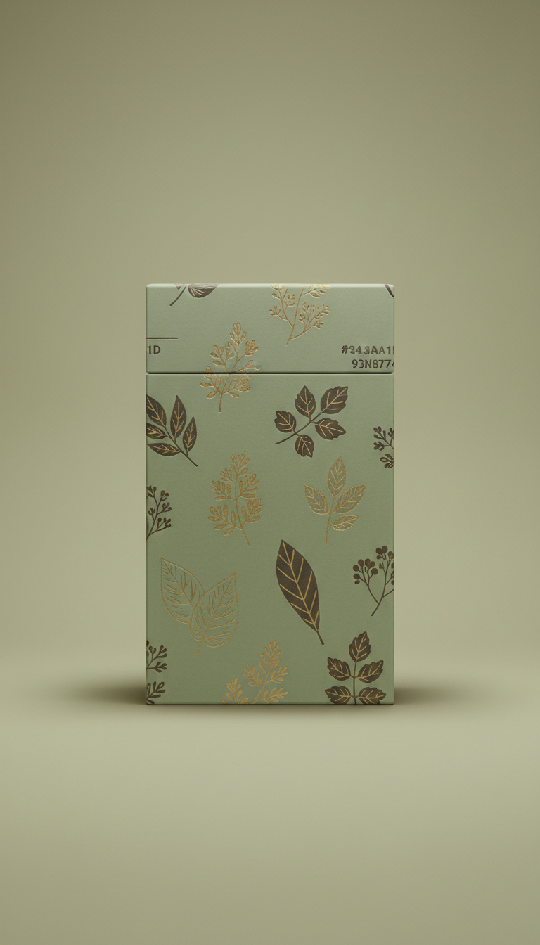 Herbal Wellness Tea Gold-Trimmed Box